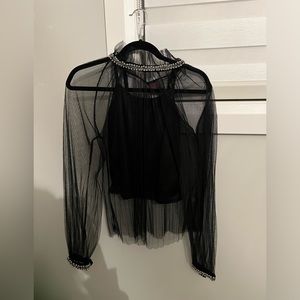 Mesh 2 piece blouse *BNWT*
